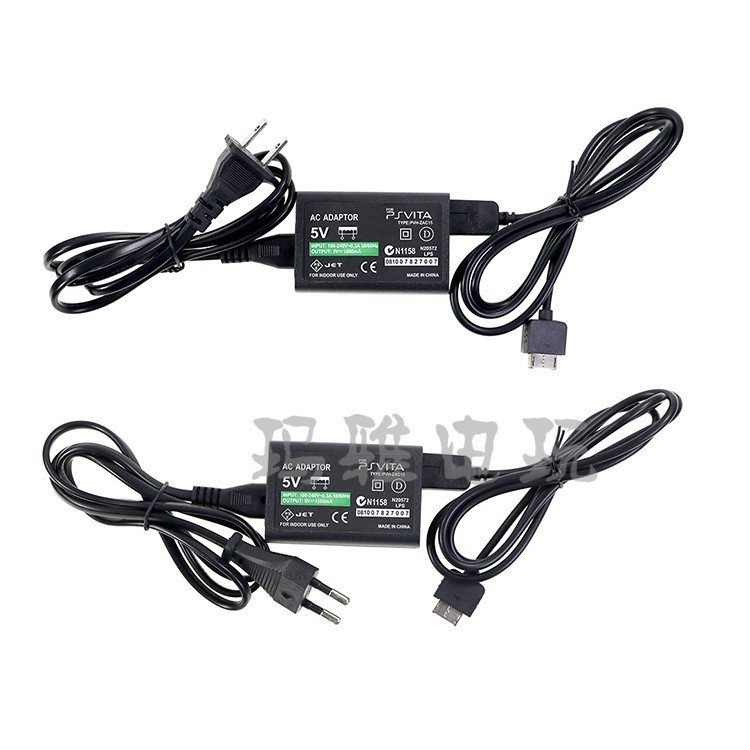 PSV1000 เกมคอนโซลเครื่องชาร์จสายชาร์จข้อมูลชุดสามชิ้น PSVIA1000 Fire Bull Power Adapter
