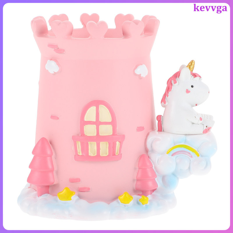 ที่ใส่ปากกาเรซิน Desktop Organizer หม้อปากกาสําหรับ Office School Desk Decor kevvga