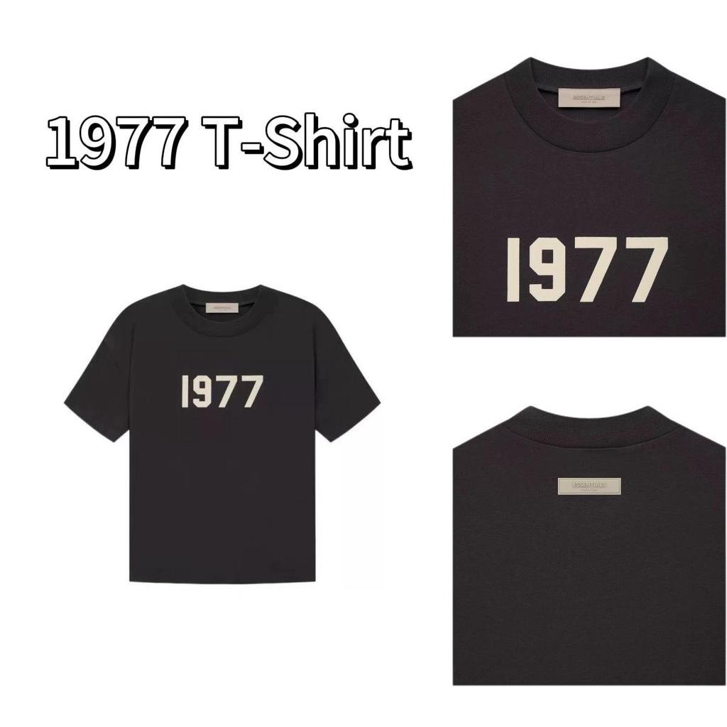 เสื้อยืดคอกลม Fear of God Essentials 1977 T-Shirt Iron ใส่สบาย เนื้อผ้าดี พร้อมส่ง