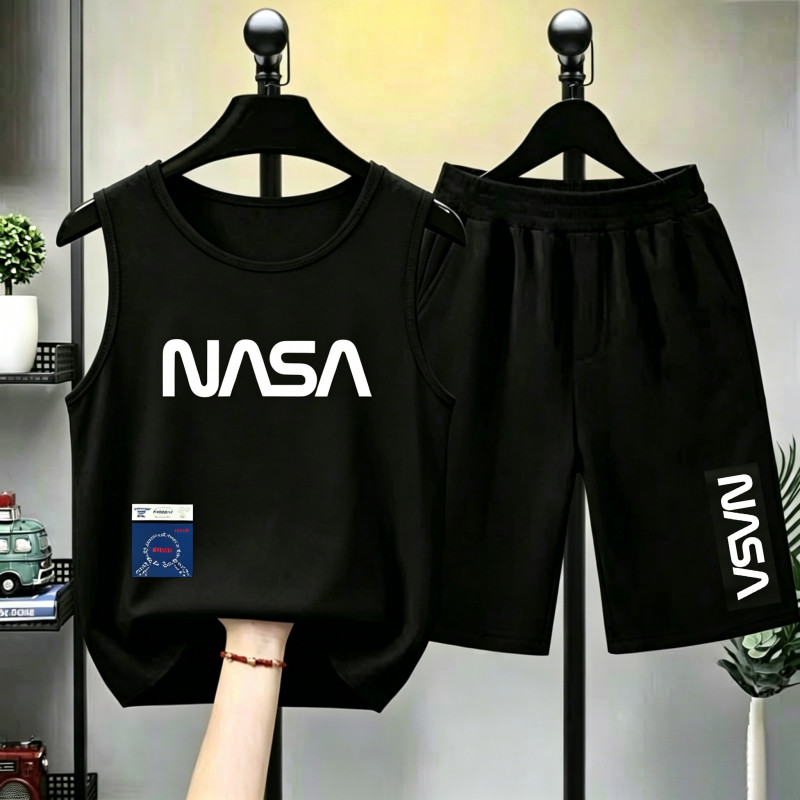 【จัดส่งไทย】2ชิ้น BOBชุดแฟชั่นเด็ก เสื้อกล้าม กางเกงขาสั้นเด็ก กางเกงขาสั้นลำลอง ผ้าคอตตอน 100% นุ่ม ใส่สบาย