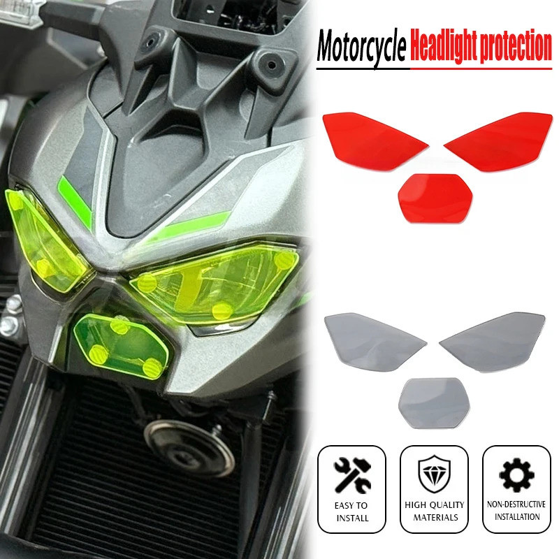 ครอบไฟหน้าอะคริลิค สําหรับมอเตอร์ไซค์ Z900 ป้องกันเลนส์ไฟหน้า สําหรับ KAWASAKI NEW Z900 Z 900 ปี 202