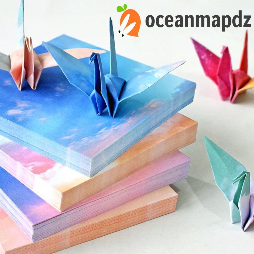 OCEANMAPDZ 400pcs Starry Sky Origami กระดาษ, Scrapbooking พับที่มีสีสันพับกระดาษ, DIY Starry Sky Ori