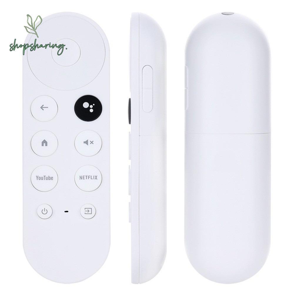 SHOPSHARING เปลี่ยนรีโมทคอนโทรลด้วยเสียง, 4K ใช้งานร่วมกับ HD สําหรับ Google Chromecast Remote, Snow