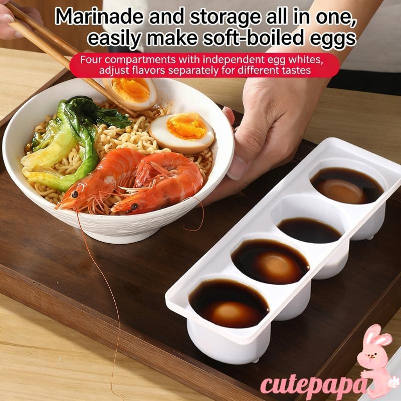 Cutep Plastic Eggs Pickling Box Perfect สําหรับจัดเก็บและ Marinating Eggs Organizer