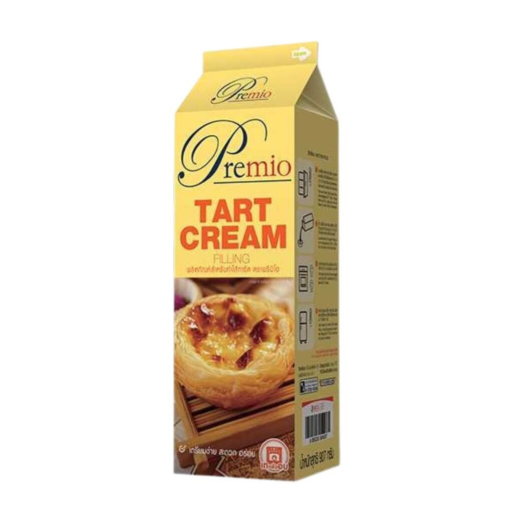 (จัดส่งแบบควบคุมอุณหภูมิ) Premio Tart Cream พรีมีโอทาร์ตครีมฟิลลิ่ง 907 g.