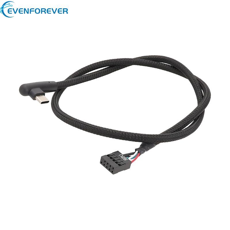 EV ยืดหยุ่น USB 9 Pin To Type C สายแปลงเหมาะสําหรับโครงการคอมพิวเตอร์ DIY