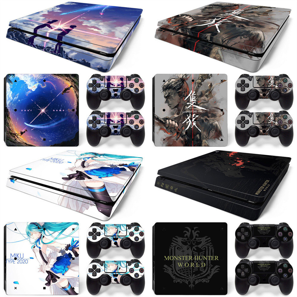 PS4 Slim เกมคอนโซลสติกเกอร์ร่างกายเต็มรูปแบบ SEKIRO SHADOWS DIE TWICE0416hw