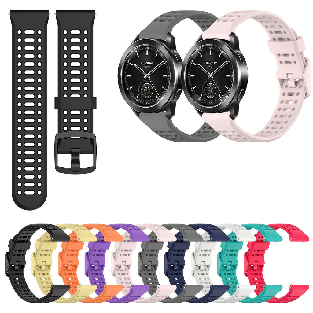 22 มม.สายคล้องคอซิลิโคนสําหรับ XIAOMI นาฬิกา S4 Sport S3 S2 S1 pro S1 Active นาฬิกาสี 2 กีฬานาฬิกาสร