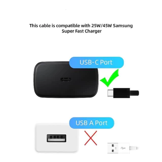 สายชาร์จ Fast Charging ประเภท Type-C ถึง Type-C สำหรับ Samsung Galaxy Note20 10 S24 23 22 21 20 10 9 Plus