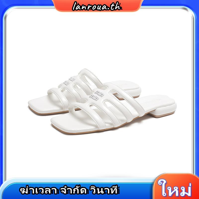 LA BELLA  รองเท้าส้นเตี้ยหนังแกะ รุ่น GLADIATOR SANDALS