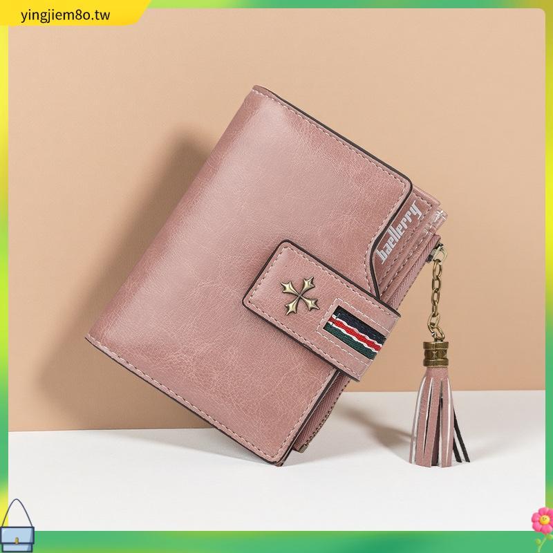 Foxer Wallet Short Lea ther ซิปลําลองมีสไตล์พร้อมช่องใส่การ์ดหลายช่อง