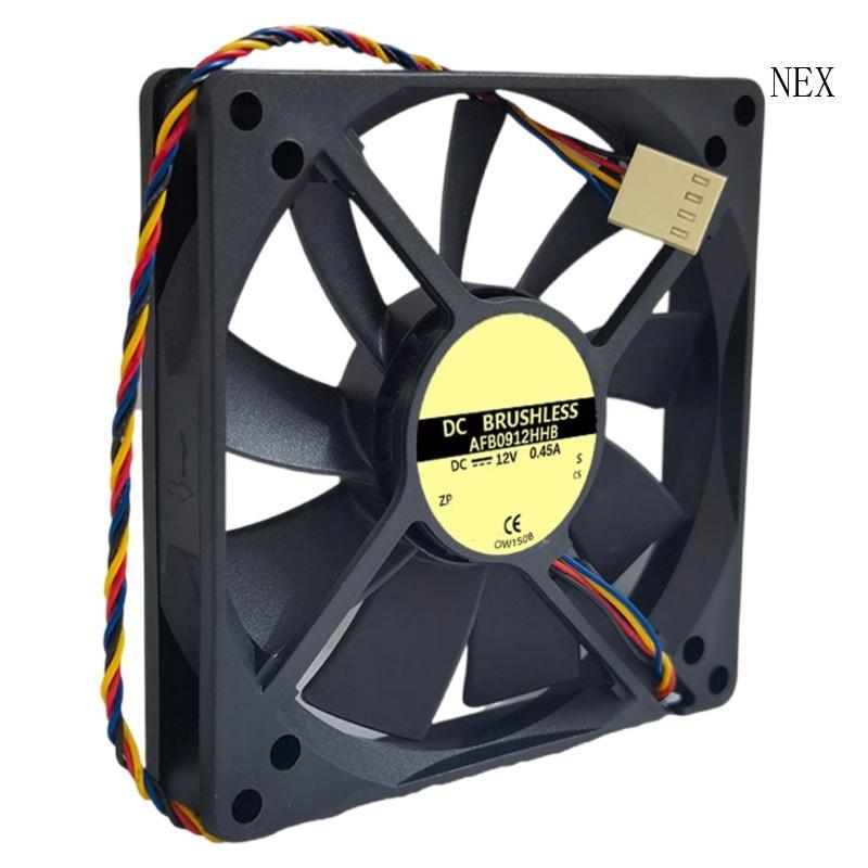 NEX Durability 90mm Fan PWM เมนบอร์ดความเข้ากันได้ 90 มม. พัดลมเคสคอมพิวเตอร์สําหรับเคสคอมพิวเตอร์ P