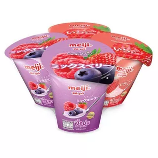 [สินค้าส่งด่วน] เมจิ โยเกิร์ต มิกซ์เบอรี่ สตรอเบอร์รี 135 กรัม แพ็ค 4 MEIJI YOGURT MIXBERRY STRAWBERRY 135 G PACK 4