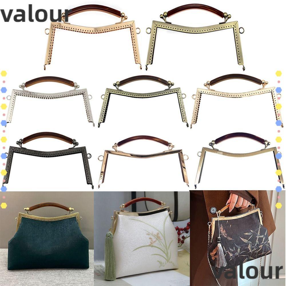 VALOUR Purse Frame Kiss Clasp, Vintage Bag Hardware Purse Clasp Frame, Mini Metal Bag Frame Buckle D
