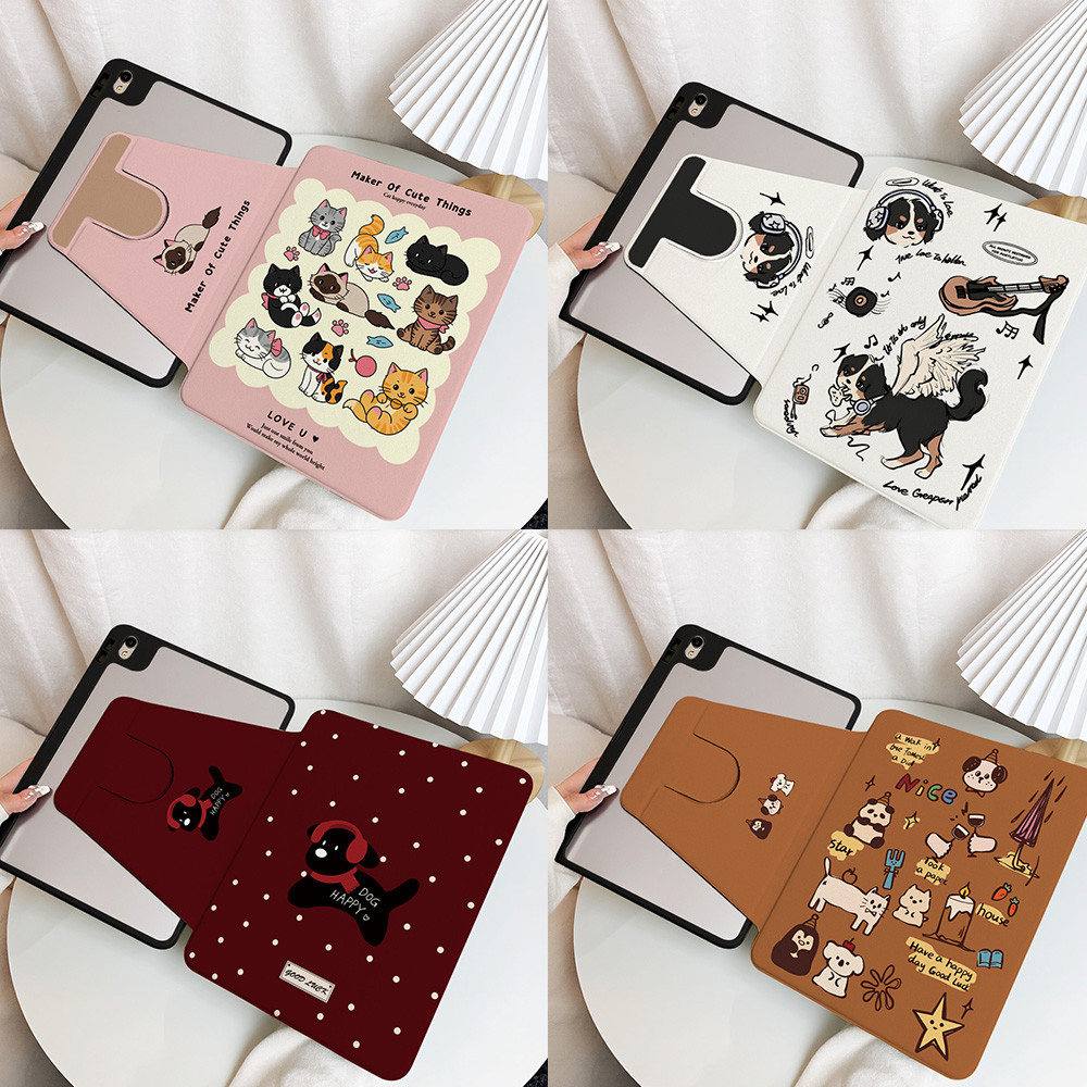 Summer เคสสำหรับ iPad รุ่นที่ 11th/10th/9th/8th/7th/6th/5th เคสแบบบางพร้อมขาตั้งอัจฉริยะสำหรับ iPad Mini 7/6/5/4/3