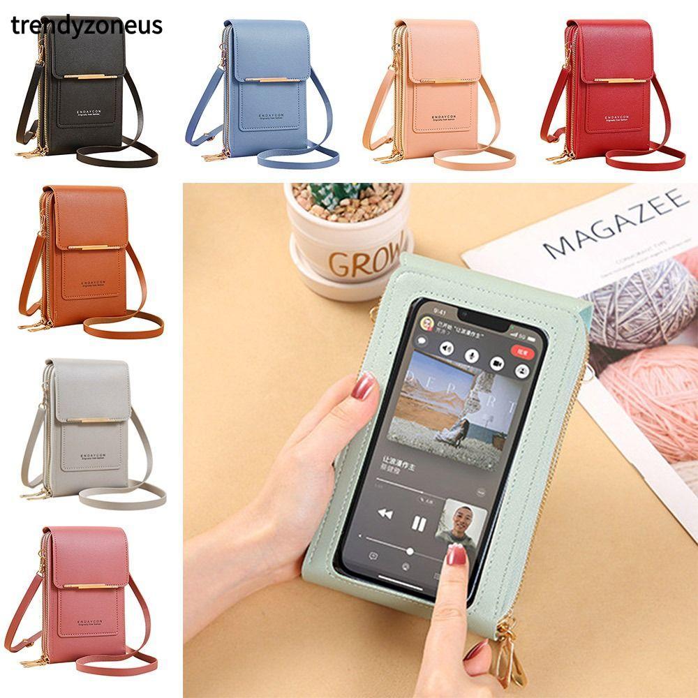 TRENDYZONEUS RFID กระเป๋ากันขโมย RFID กระเป๋าสะพายข้างผู้หญิง