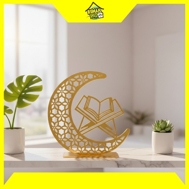 ต้องซื้อ!!! ตกแต่งอะคริลิคลาย Hilal Al-Quran Motif – เครื่องประดับโต๊ะเรียน