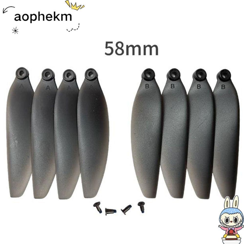 AOPHEKM รีโมทคอนโทรล Drone Parts, Universal สีดําพับใบพัด,พลาสติก 58 มม./66 มม.Quadcopterอะไหล่ใบมีด