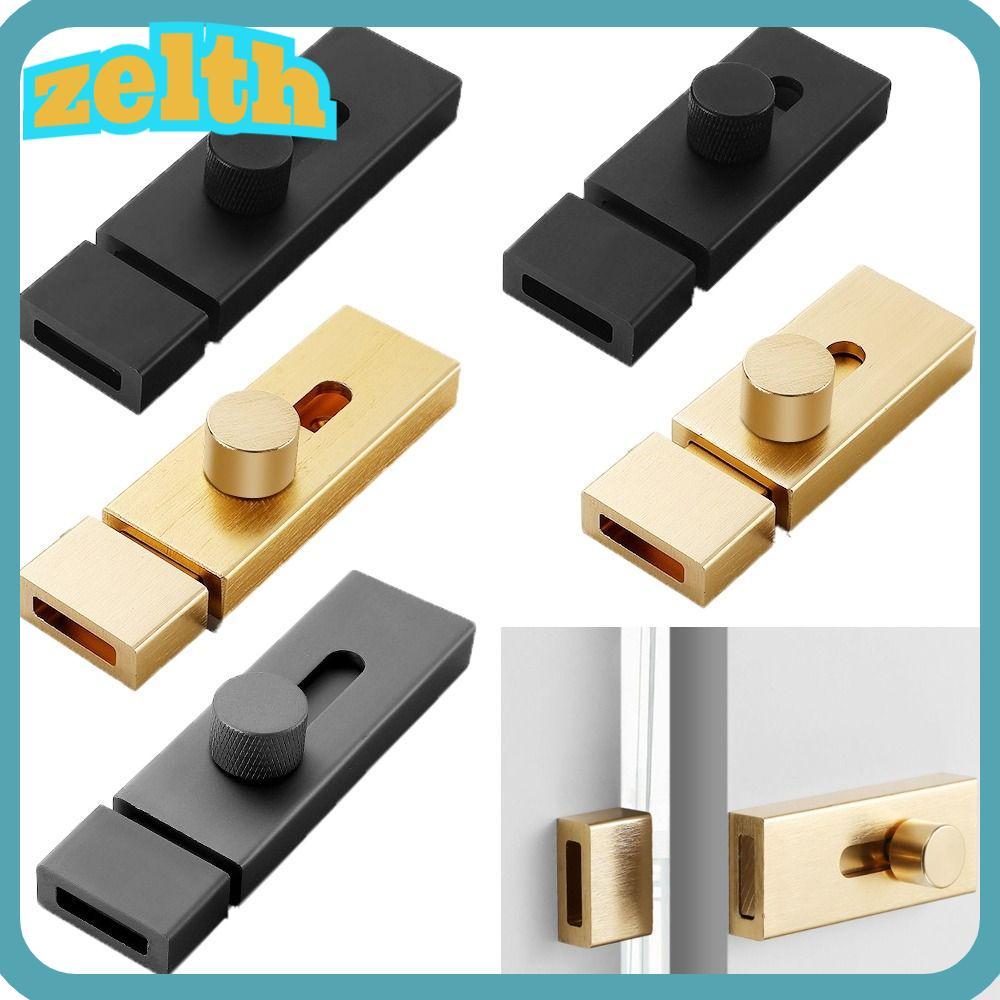 ZELTH Barn Door Lock, Aluminium alloy Door Hardware Door Buckle Hasp, Anti-theft Door Window Latch