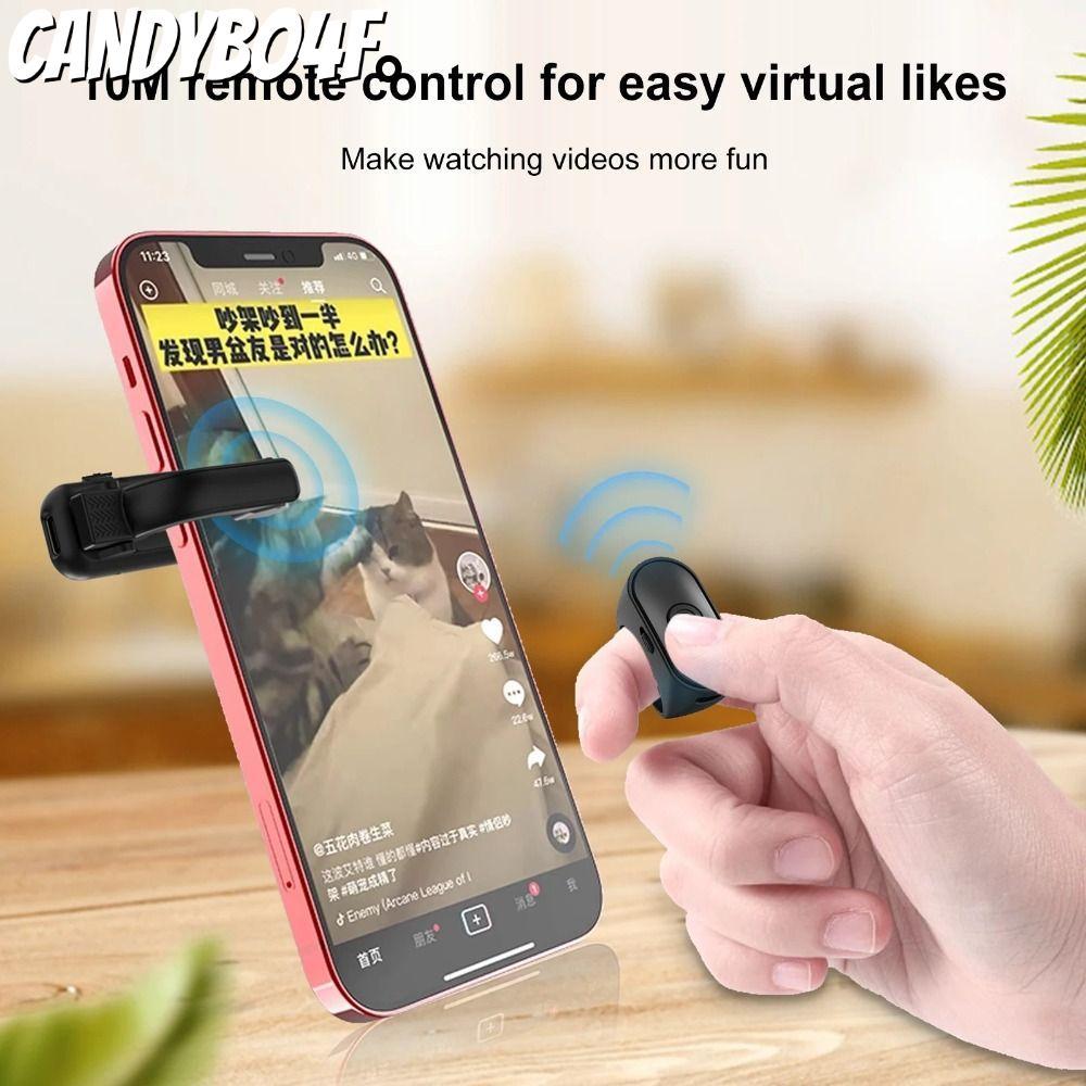 CANDYBO4F E-book Page Turner, ABS Remote Page Turner Remote, 2-in-1 Lightweight Record Triggers สําห