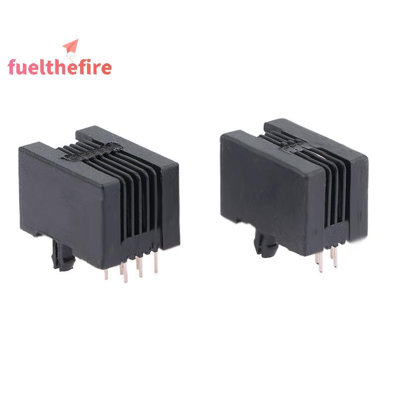 [Feel] 10PCS RJ11 โทรศัพท์ Soet ขาโค้ง 95001 4P4C 6P6C 6P4C หญิง Ja Pcb Connector โทรศัพท์ Soet [ใหม