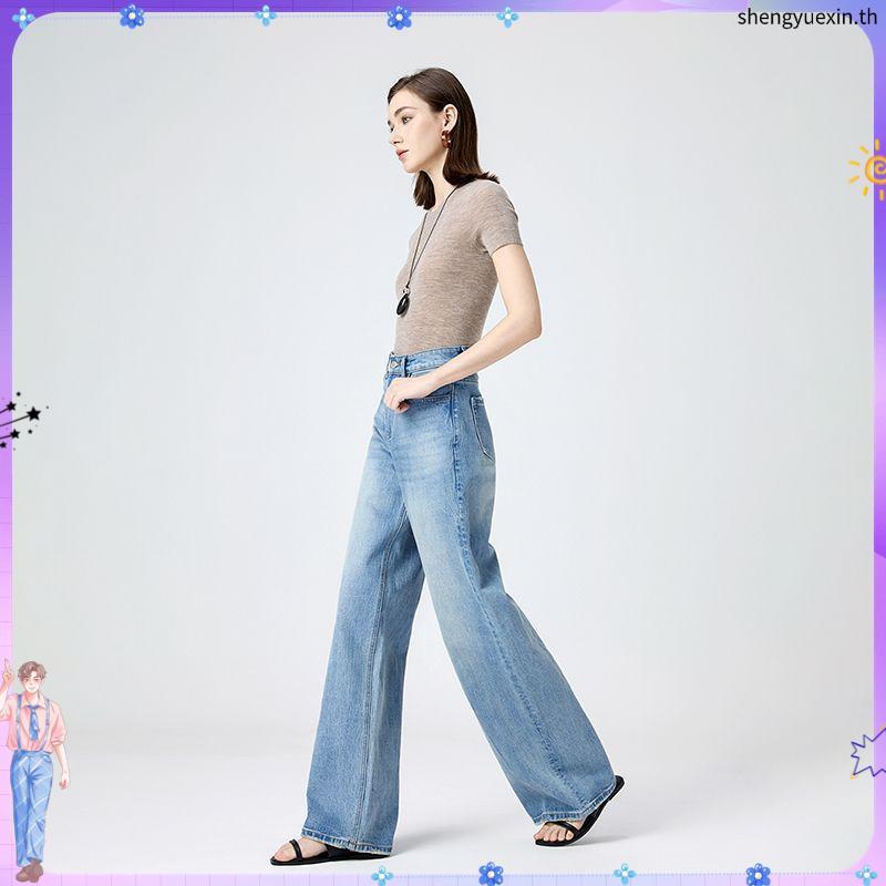 Niyom Jeans : รุ่น B203.1 กางเกงยีนส์ ทรงกระบอก