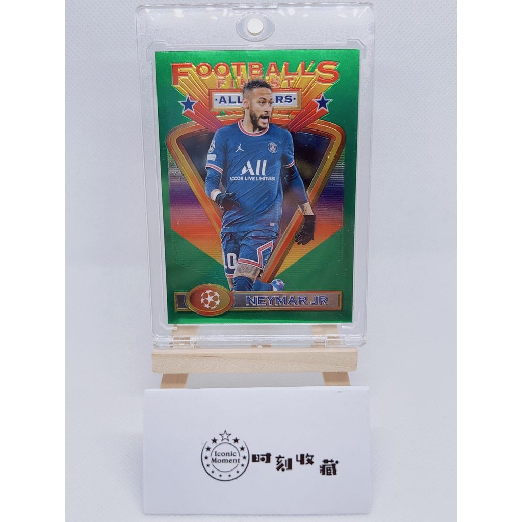 [อิฐห่อ] Neymar Star Card 2022 Topps Finest Neymar Jr Finest Big Paris Neymar ฟรีการ์ดฟิล์มการ์ดอิฐม