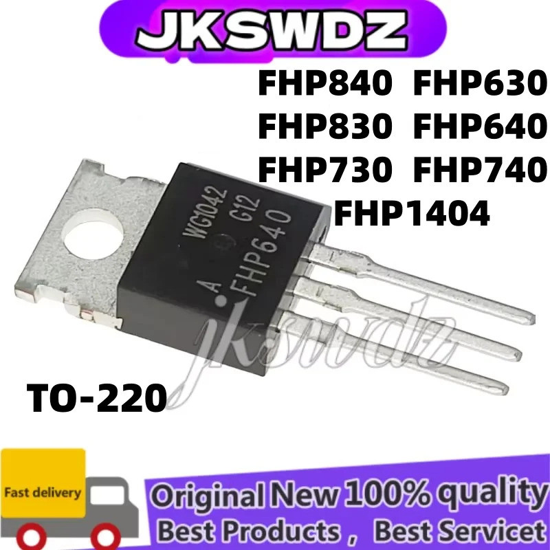 2-5PCS FHP630 FHP640 FHP730 FHP740 FHP830 FHP840 FHP1404 FHP1404A TO-220 คุณภาพสูง MOSFET หลอดในสต็อ