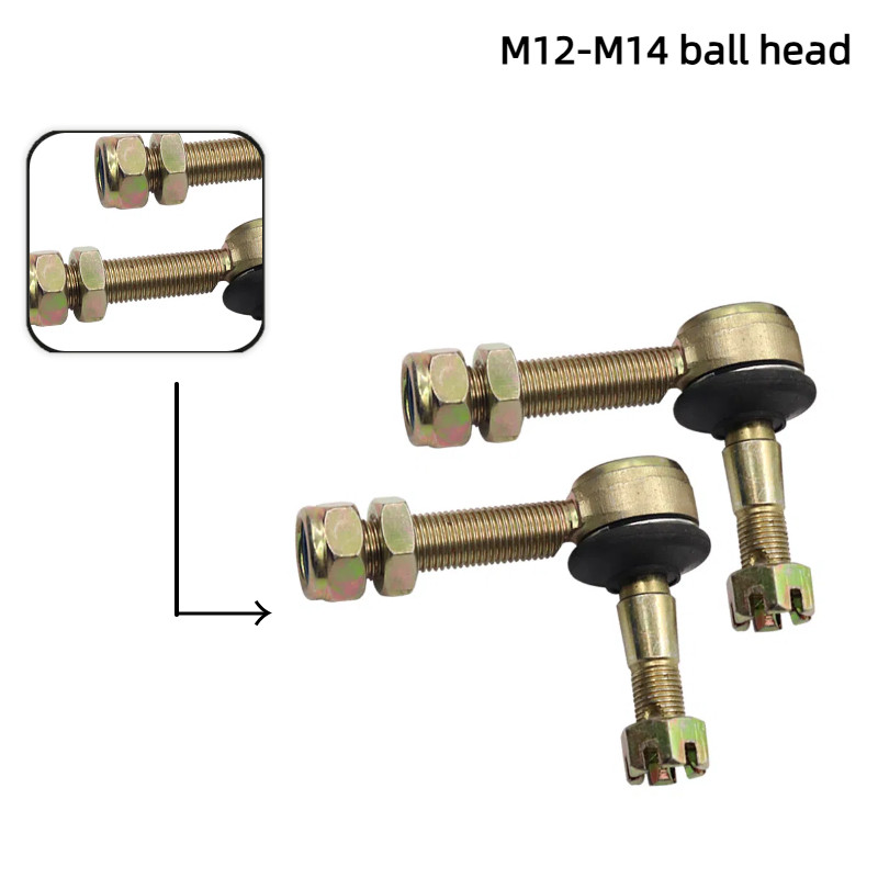 M12-M14 Tie Rod End ชุด Ball Joint สําหรับ Hummer JIANSHE LONGDING 250 ATV Buggy UTV ขนาดใหญ่ Quad จ