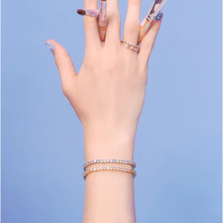 YVIS Hue Tennis Bracelet Brass Bracelet - Palette Collection