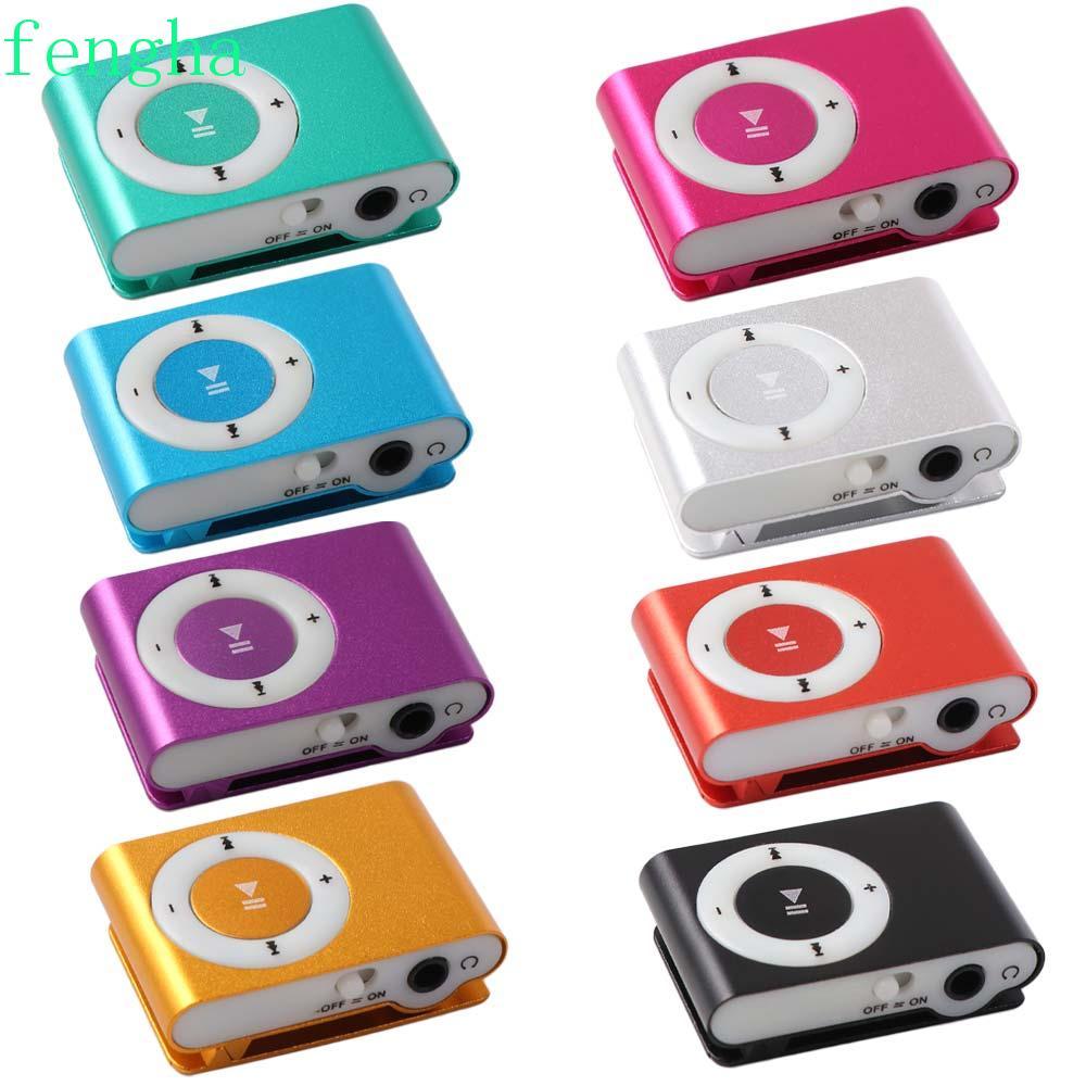 FENGHA MP3 Player Mini Portable Media Player Walkman Metal Mirror Music Player