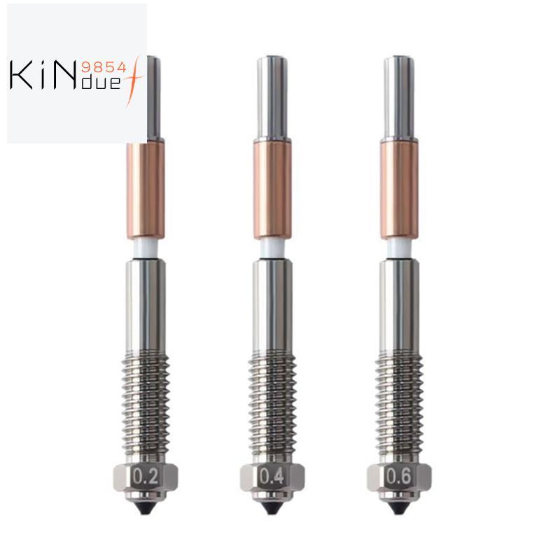 Bimetal หัวฉีด 0.2/0.4/0.6 มม.,Nozzle สําหรับ QIDI Q2 Q2c 3D เครื่องพิมพ์, สําหรับ PLA, PETG, ABS, A