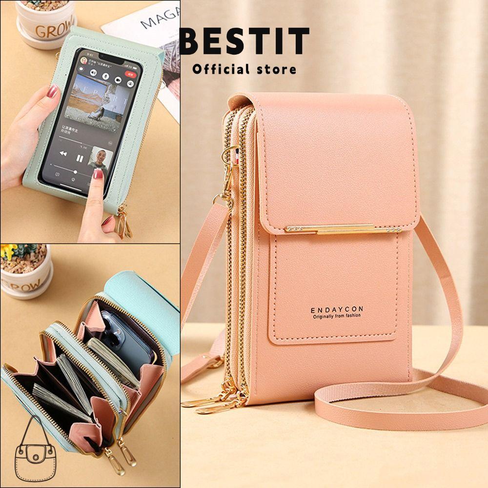 BESTIT RFID กระเป๋ากันขโมยสมาร์ทโฟน RFID กระเป๋าถือผู้หญิง