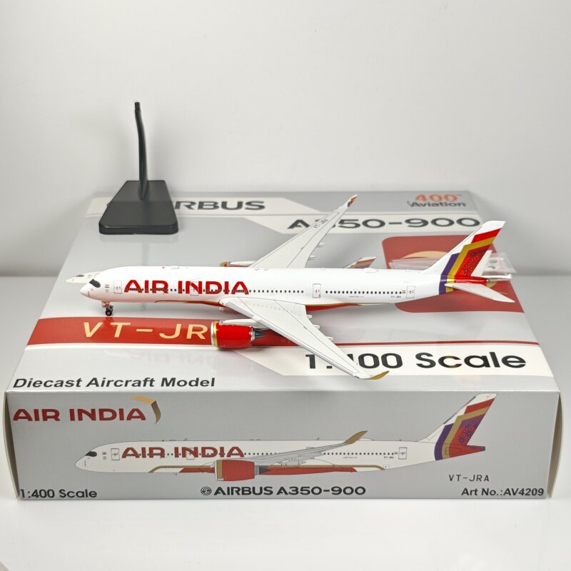 การบิน 1: 400 Indian Airlines A350-900 VT-JRA VT-JRH โมเดลเครื่องบินโลหะผสม