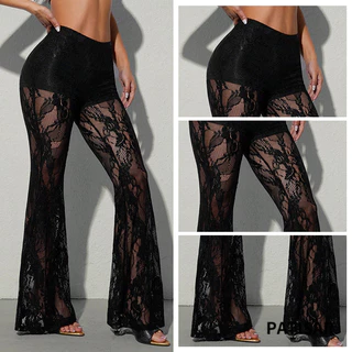 Sexy pants ขาม้าซีทรูผ้าลูกไม้ยืดมีซับขาสั้น PR
