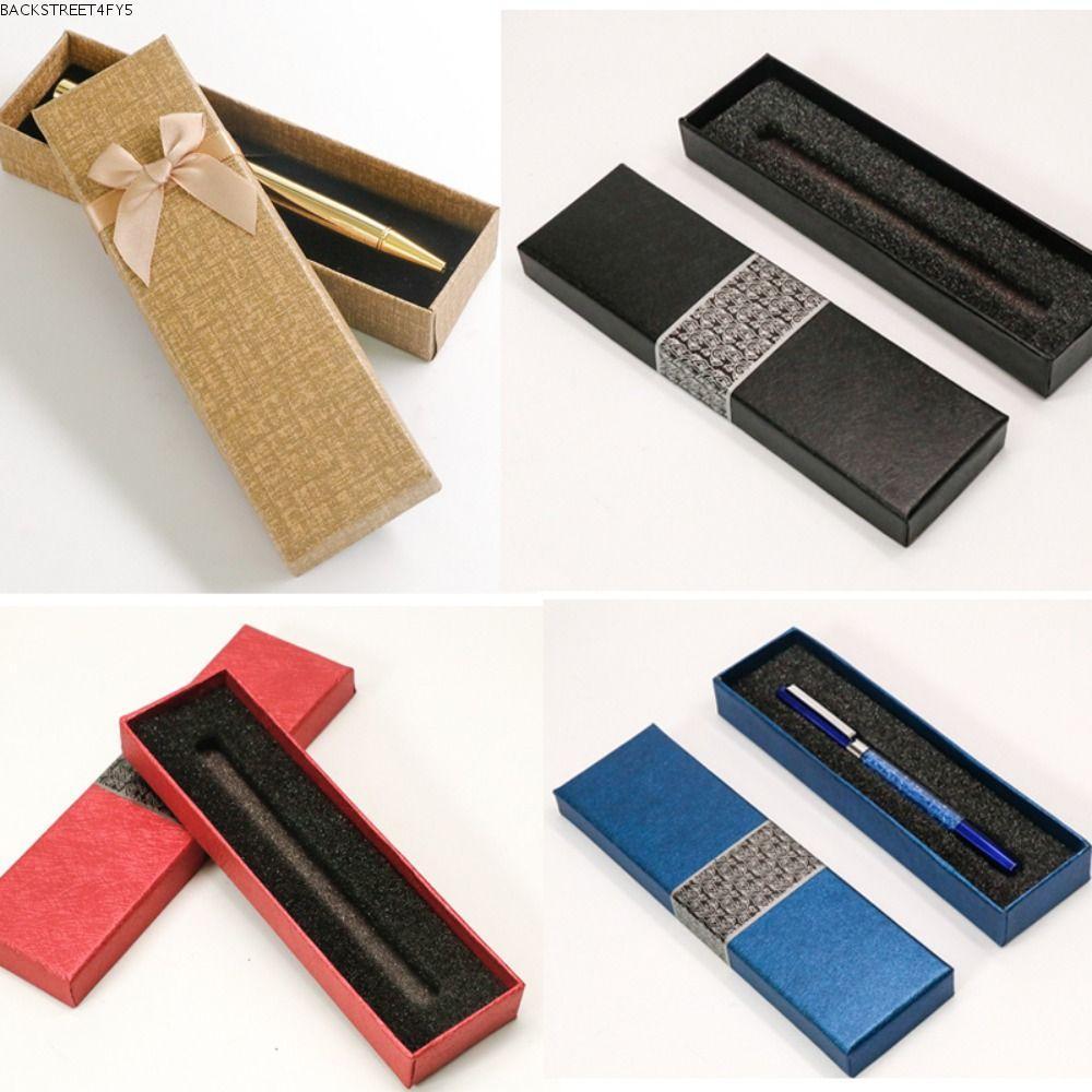BACKSTAGEEET4FC3 Pen Box, Paper Stationery Fountain Pen Gift Box, Composite material Signature Pen