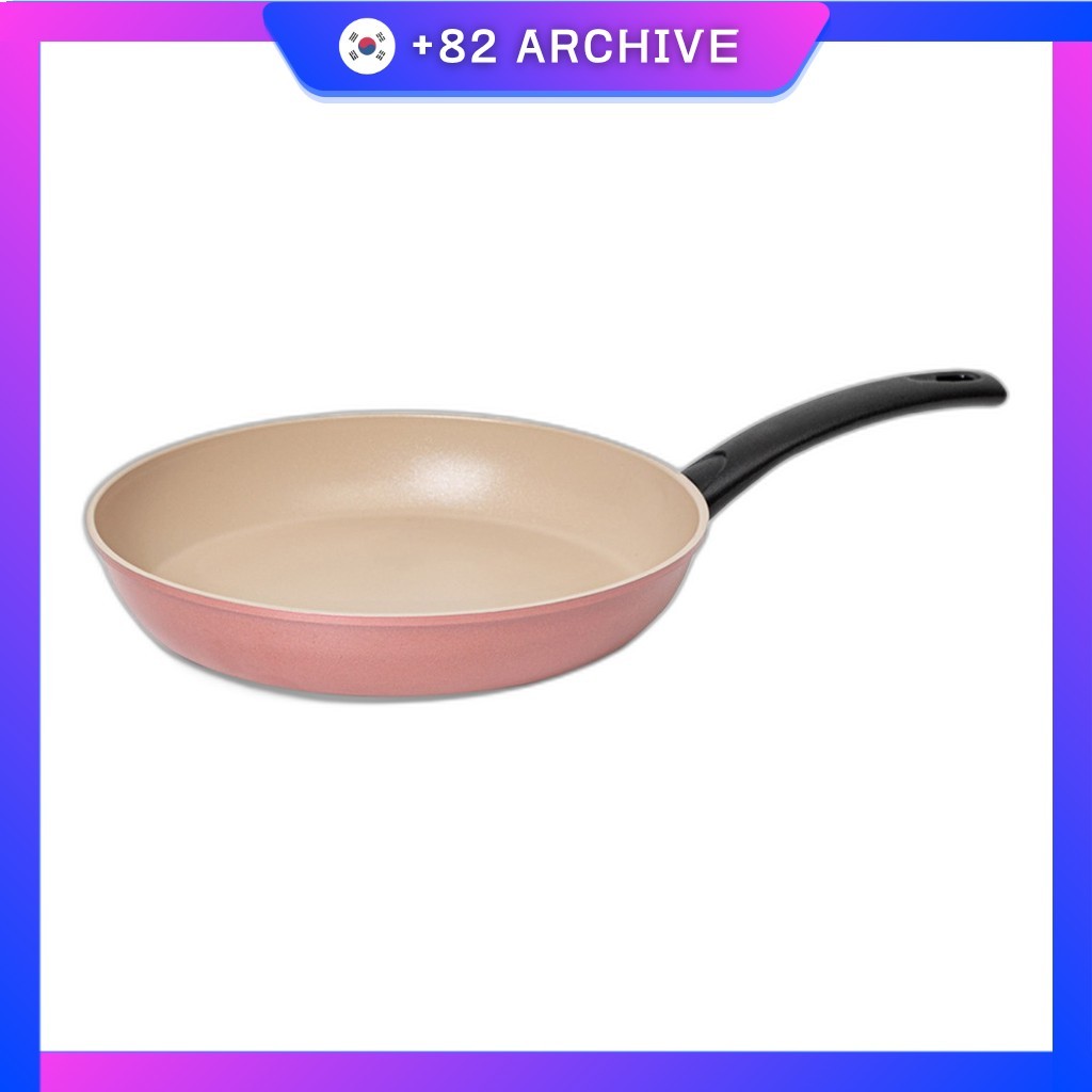 [queen sense] กระทะ Pinkbean 28cm 1pc / กระทะเกาหลี / เซรามิคน้ําหนักเบา / ของแท้ 100% โดย +82 ARCHI