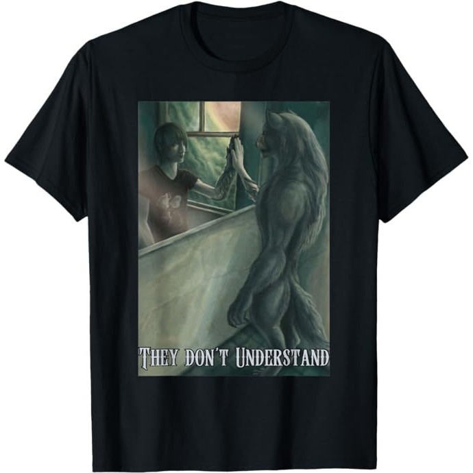 เสื้อยืด Werewolf Ripping Meme Alpha Wolf Werewolf Literally Me