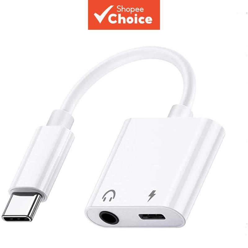 อะแดปเตอร์แปลง USB-C เป็นแจ็คหูฟัง 3.5 มม. พร้อมชาร์จเร็ว PD 2-in-1 สําหรับ Samsung S25 S24 S23 Ultr