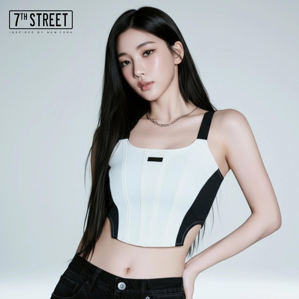 เสื้อครอปผู้หญิง 7ᵗʰ Street Logo รุ่น(WC-CSB) ให้สัมผัสนุ่ม สวมใส่สบาย ไม่อึดอัด Lady Clothing Women
