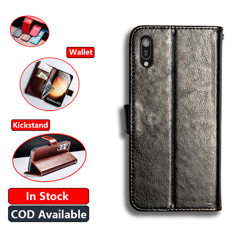 หนังคลาสสิกสําหรับ Huawei Y6 Pro 2019 Honor Play 8A Enjoy 9E MRD-LX2 MRD-AL00 TL00 กระเป๋าสตางค์ Vin