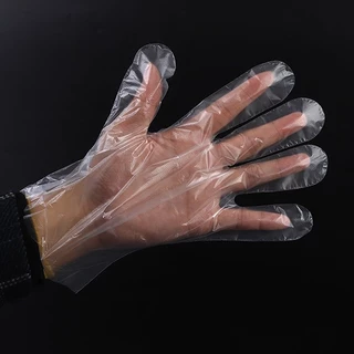1ถุง/100ชิ้น ถุงมือสำหรับใช้แล้วทิ้ง ถุงมือทำอาหาร ถุงมือพลาสติก