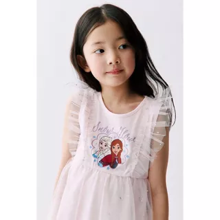 H&M(เอชแอนด์เอ็ม) เดรสกระโปรงผ้าตูลล์พิมพ์ลาย เด็กหญิง 1334768_1