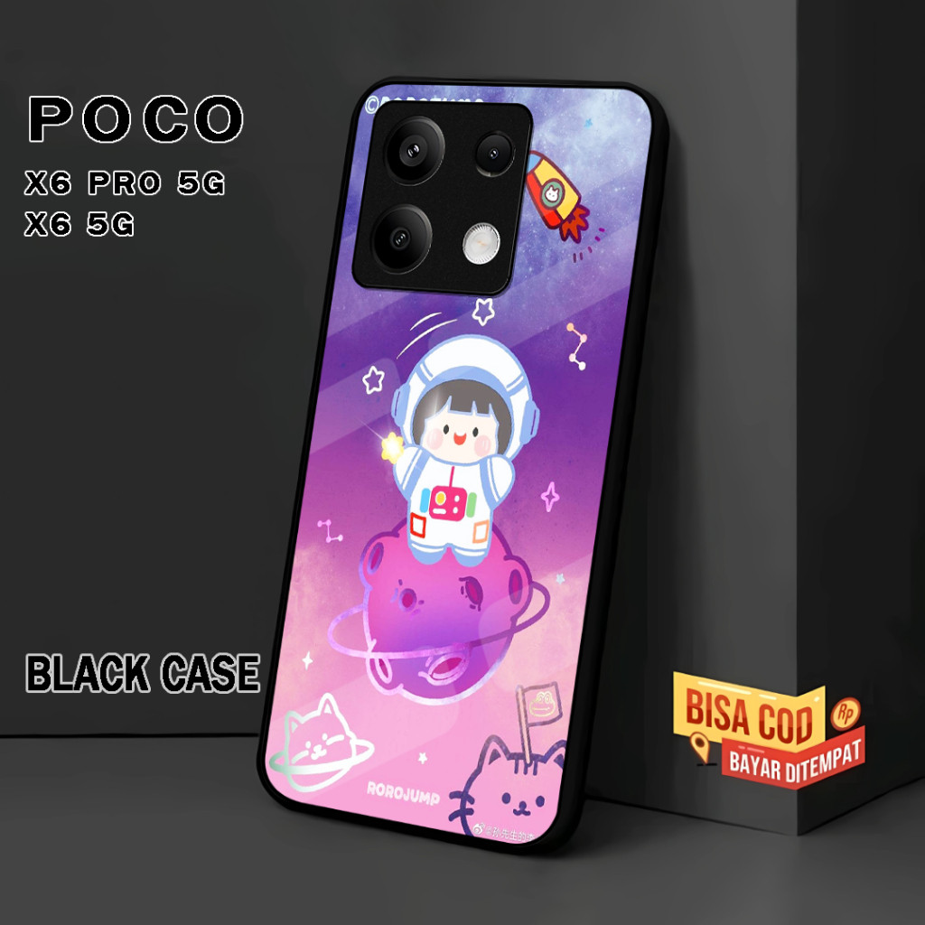 ( RC 37 ) SOFTCASE CASING GLOSSY สําหรับ XIAOMI POCO X6 5G l X6 PRO 5G l M6 PRO 4G l อะนิเมะ motif C