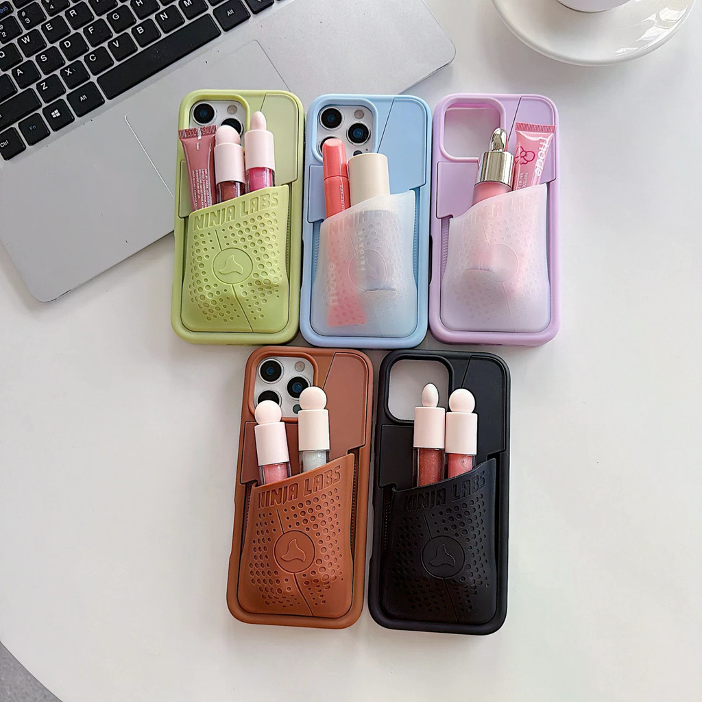 Ninja Labs เคสโทรศัพท์สไตล์เดียวกันกระเป๋าขนาดใหญ่เคสโทรศัพท์ความจุขนาดใหญ่ซิลิโคนเคสโทรศัพท์ Apple 