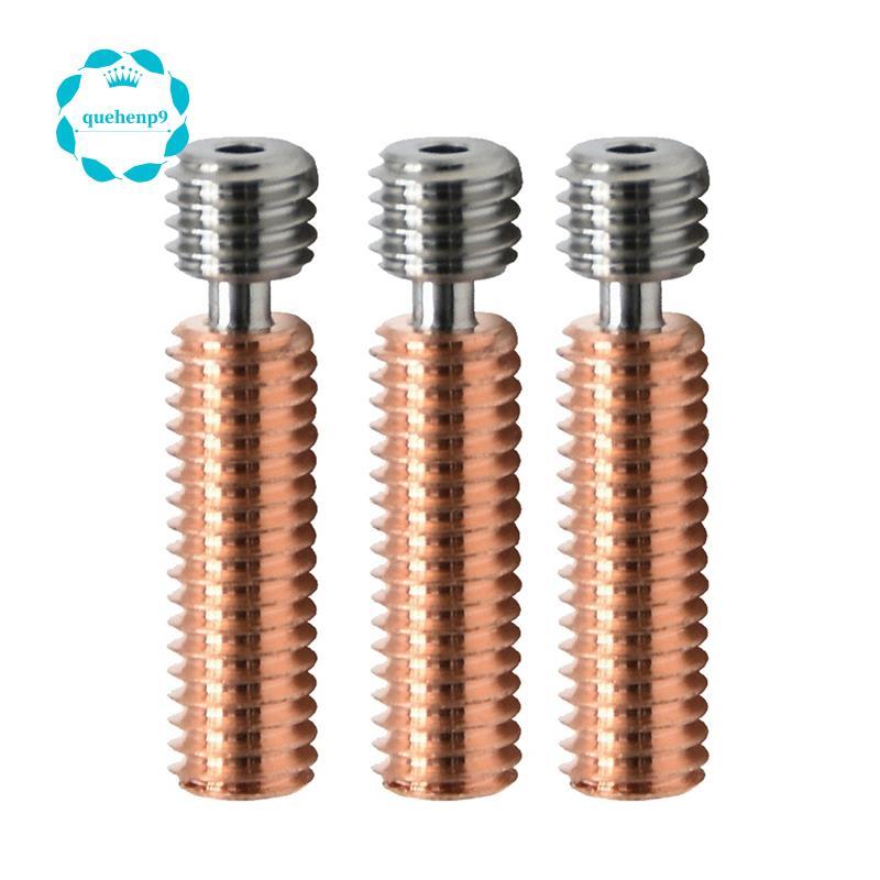 [Fast Q9]3PCS 3D เครื่องพิมพ์ Bi-Metal ท่อคอไทเทเนียมทองแดงหัวฉีดท่อคอ 1.75 มม.สําหรับ Ender3/3S/3V2