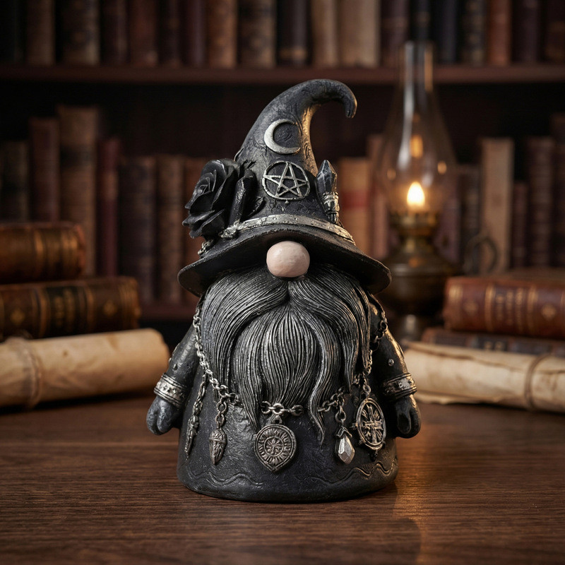 Gothic Gothic Gnome Gothic Gnome Dwarf เรซิ่นหัตถกรรมเดสก์ท็อปเครื่องประดับขนาดเล็กเดสก์ท็อปตกแต่ง
