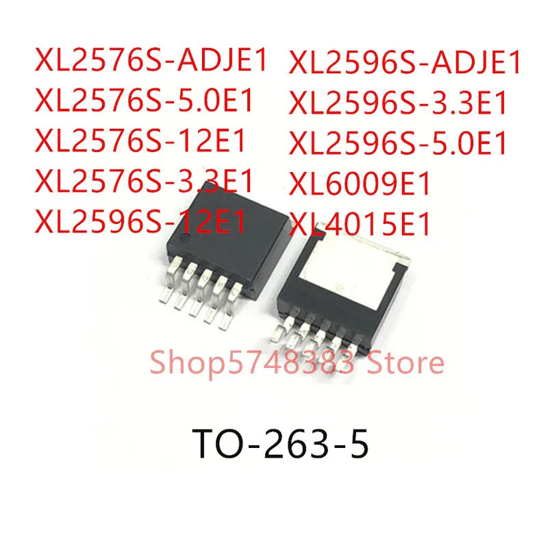 5PCS XL2576S-ADJE1 XL2576S-5.0E1 XL2576S-12E1 XL2576S-3.3E1 XL2596S-12E1 XL2596S-ADJE1 XL5S-E6S-E2, 