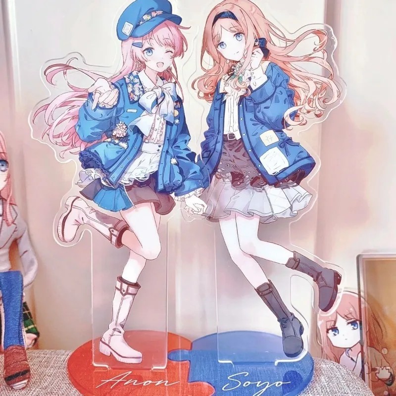 Standee อะนิเมะ BanG Dream Its MyGO Mica รุ่นตัวอักษร Anon Chihaya Soyo Nagasaki โต๊ะเรียนตกแต่งของข