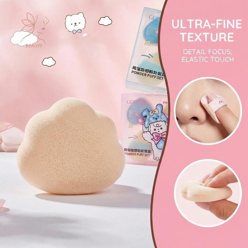 [maybeauty] ชุดพัฟฟองน้ําแต่งหน้านุ่ม 5 ชิ้น Cloudy Floing คอนซีลเลอร์ Fixing Finger Applicator สําห